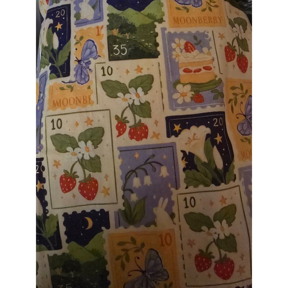 Tulip B Spring Stamps Cotton Fit & Flare Midi Dress Size S NWT Pockets Belted - Picture 4 of 8